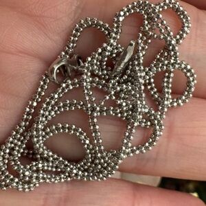 White Gold 14k Chain Necklace ITALY 20”